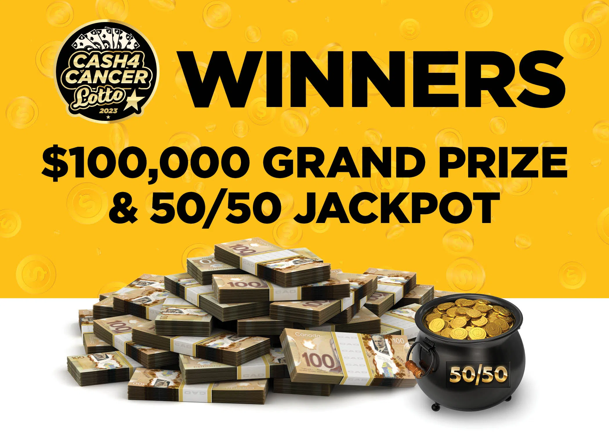 Winners announced in Cash4Cancer Lottery and 50/50 draw