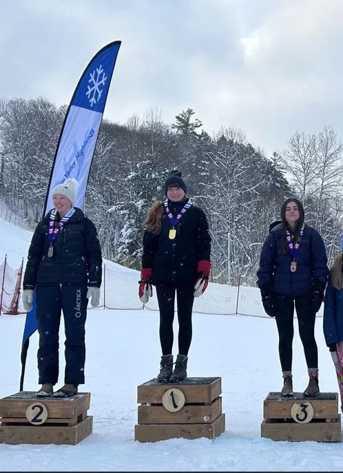 Batawa skiers on the podium in Huntsville