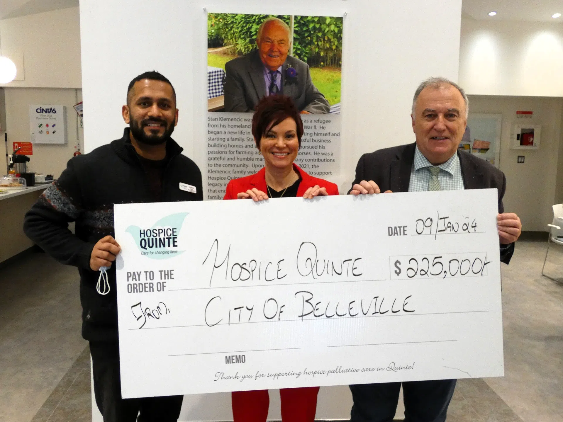 City completes $1 million donation to Hospice Quinte