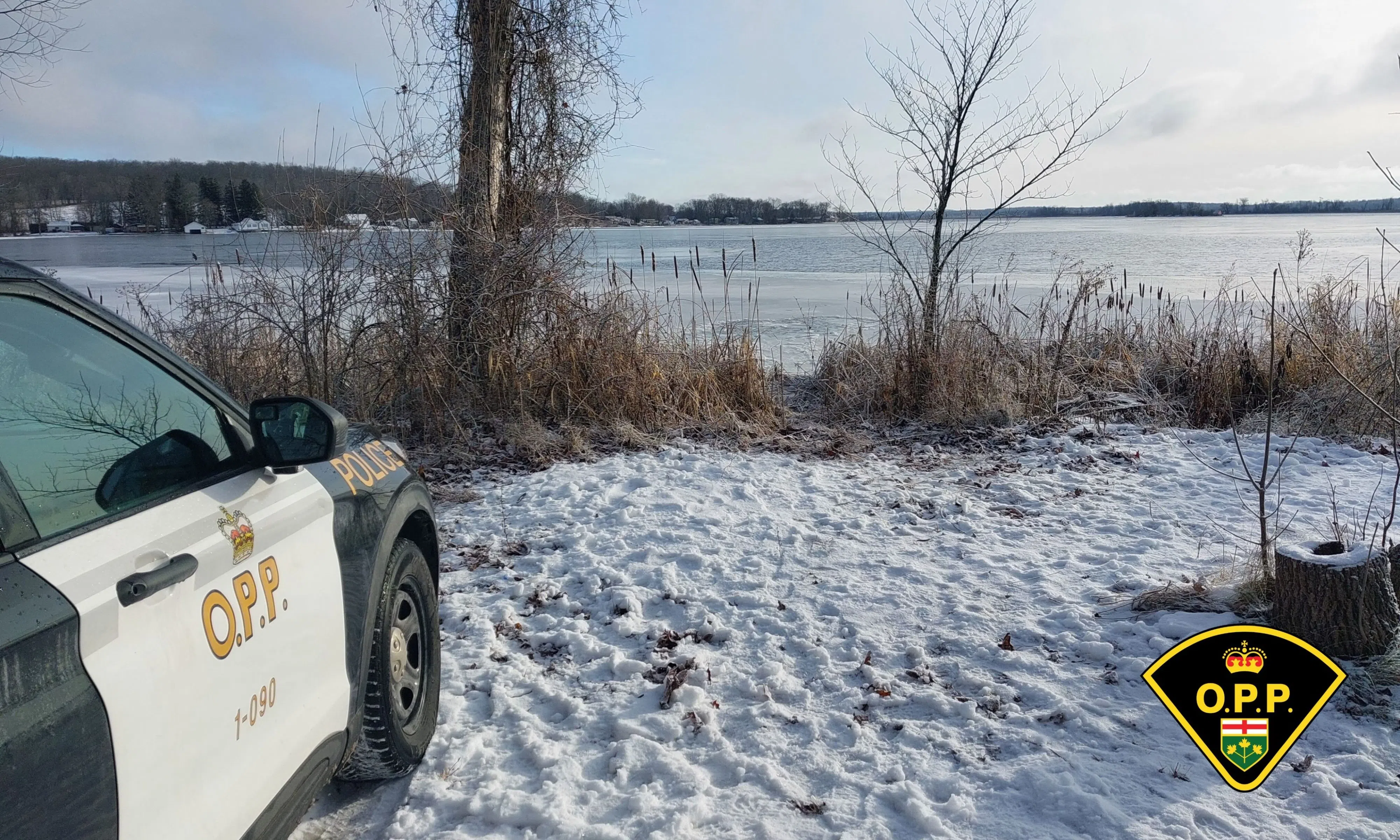 Ice rescue on Trent River