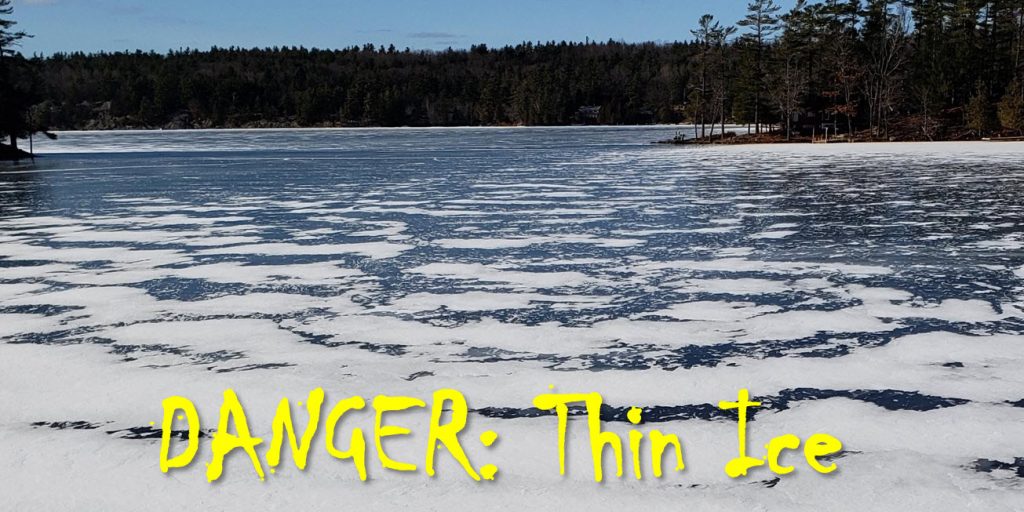 Snowmobile through ice - Vimarsana News