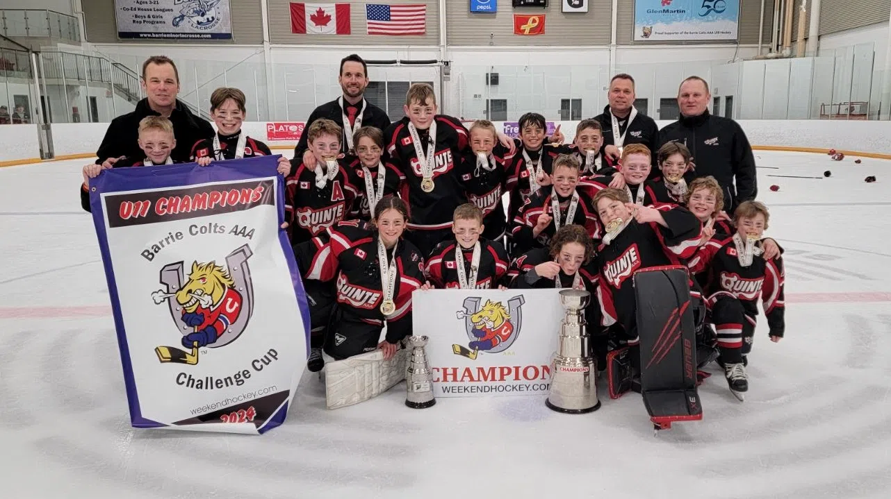 Quinte Under 11 Red Devils win Barrie Challenge Cup - weekly report