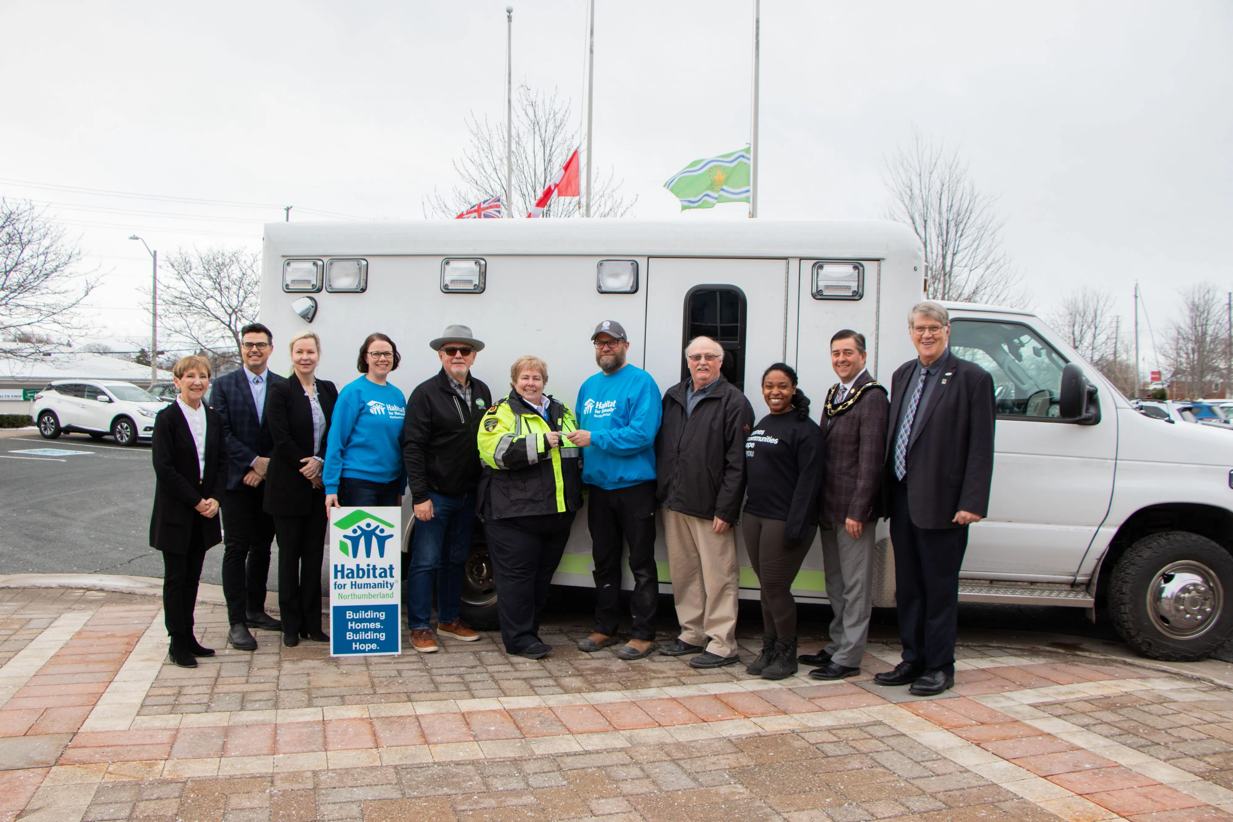 Northumberland Paramedics donate decommissioned ambulance to Habitat for Humanity