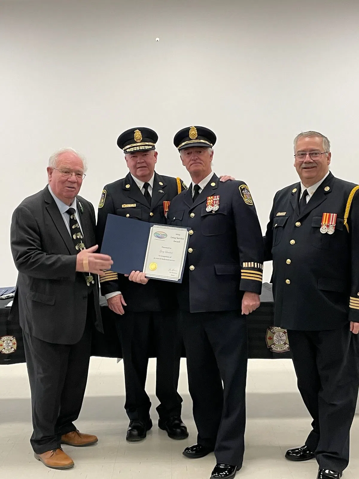Firefighters honoured at award luncheon