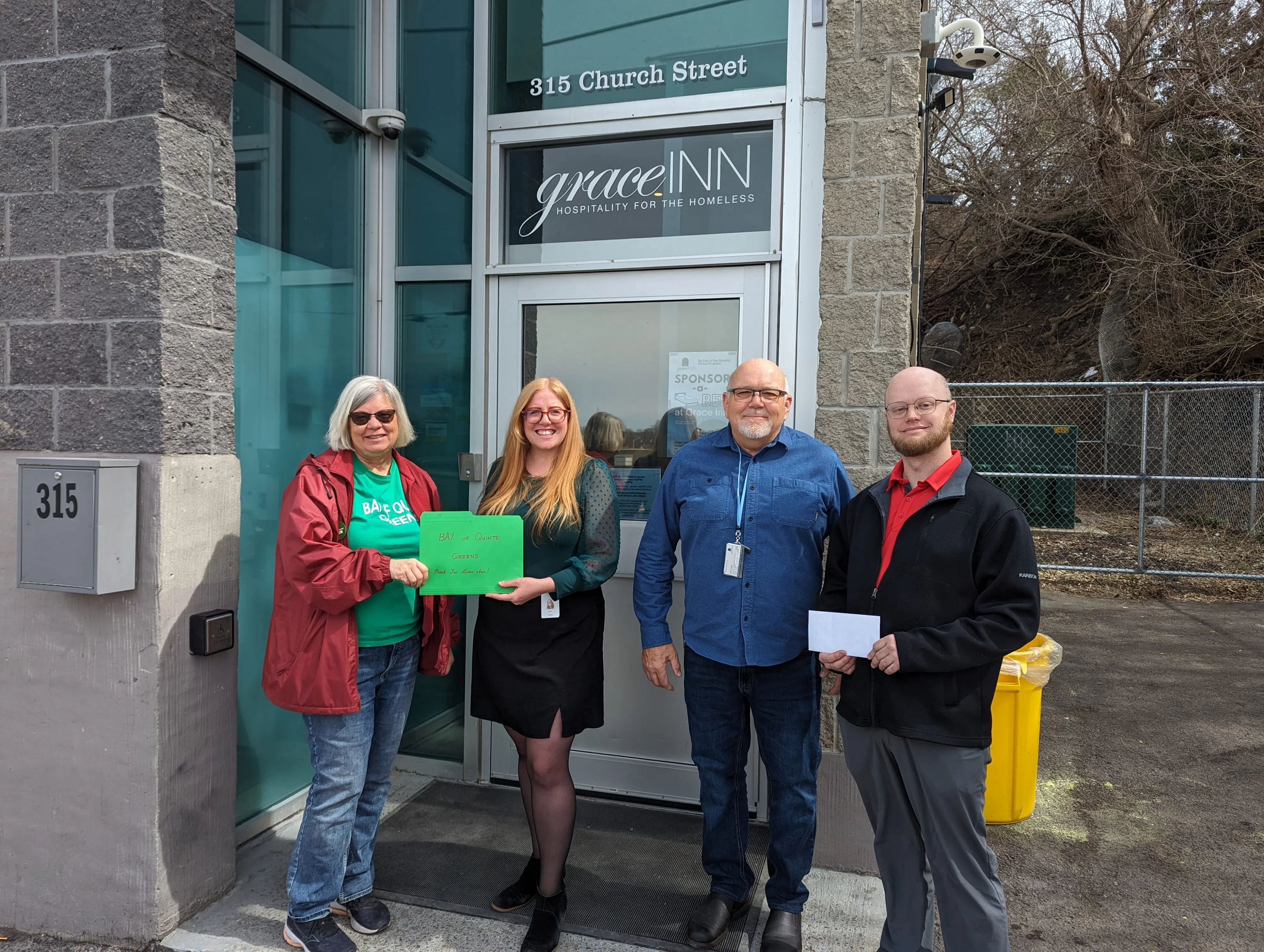 Two local chapters of Ontario parties sponsor bed at Grace Inn Shelter