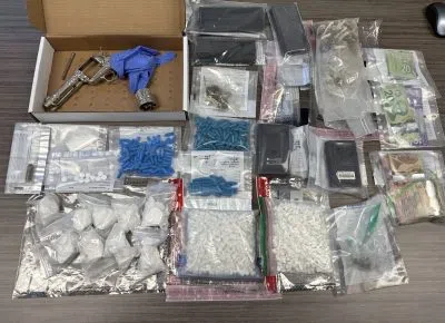 Drugs and weapons bust