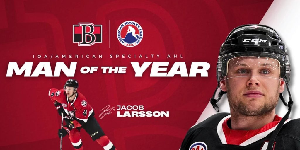 Jacob Larsson named Belleville Senators' Man of the Year - Vimarsana News