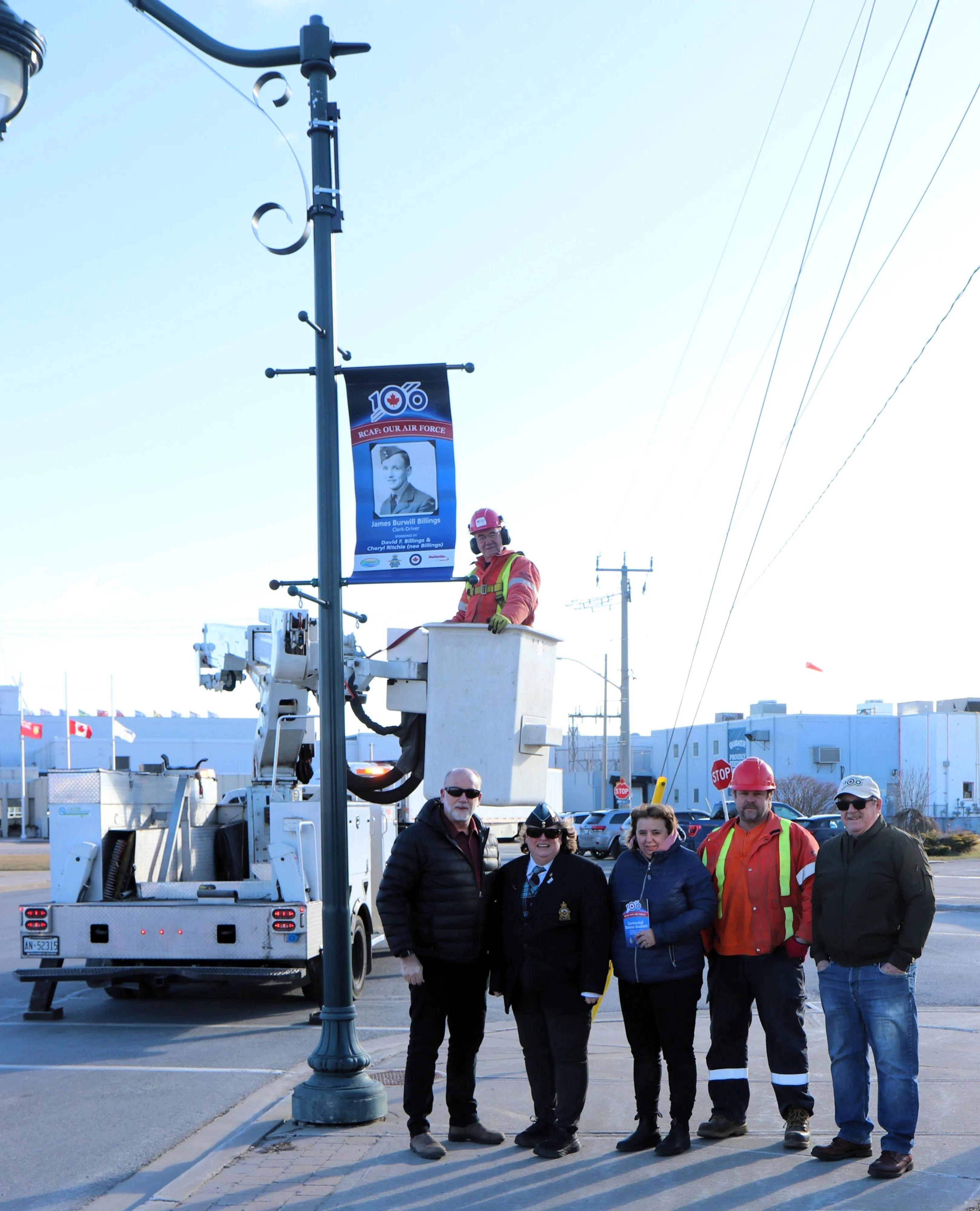 Banners hanging across Quinte West to commemorate the RCAF 100th anniversary