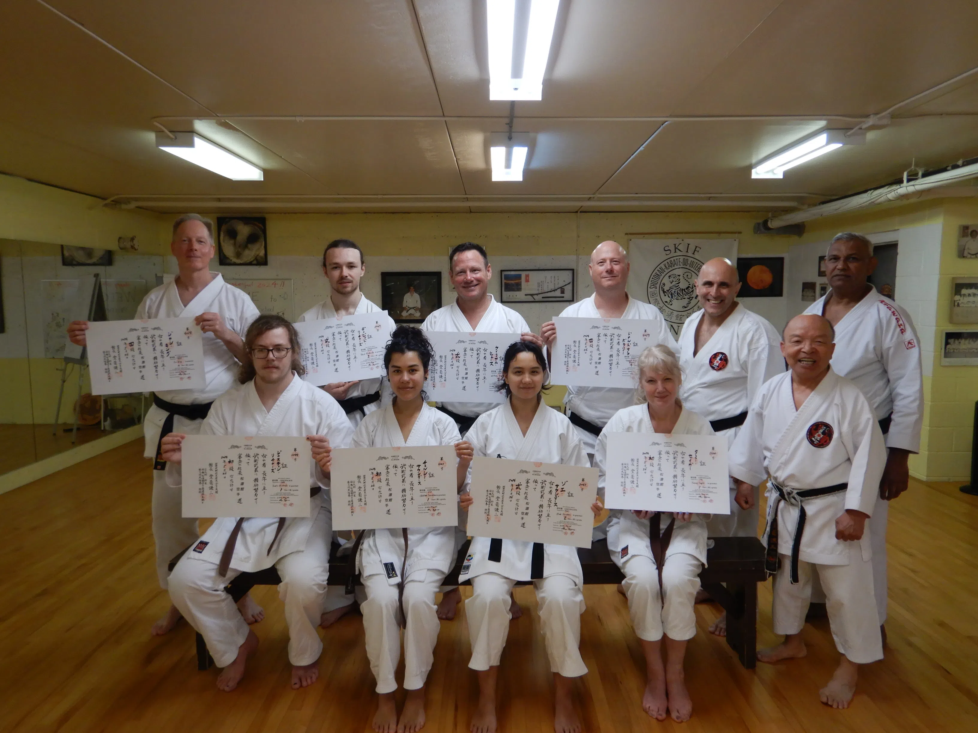 8 members of S.K.I. Belleville pass Black Belt exams