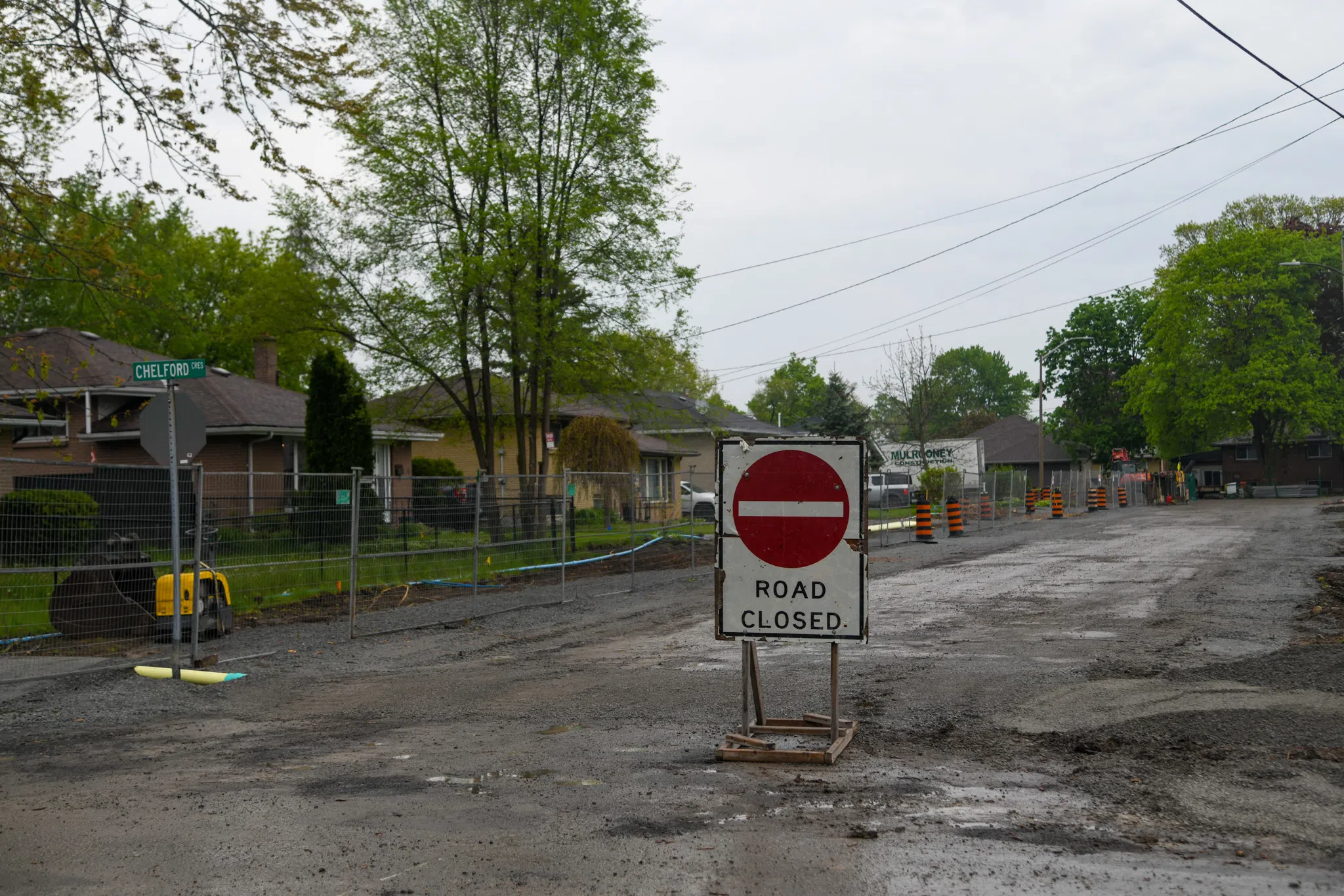 Rollins Drive and Chelford Crescent reconstruction project now underway