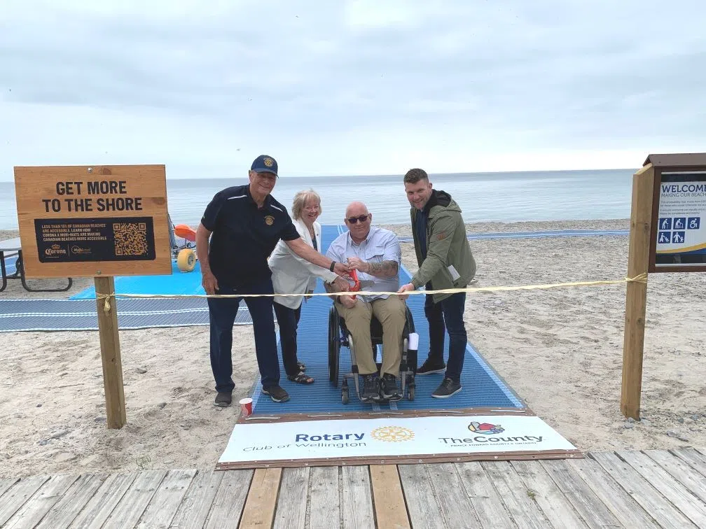 New accessibility equipment installed at Wellington Rotary Beach