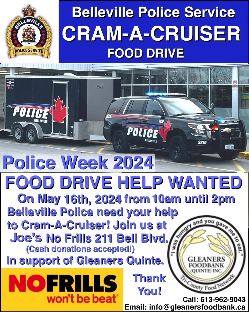 Cram-A-Cruiser for Gleaners on Thursday