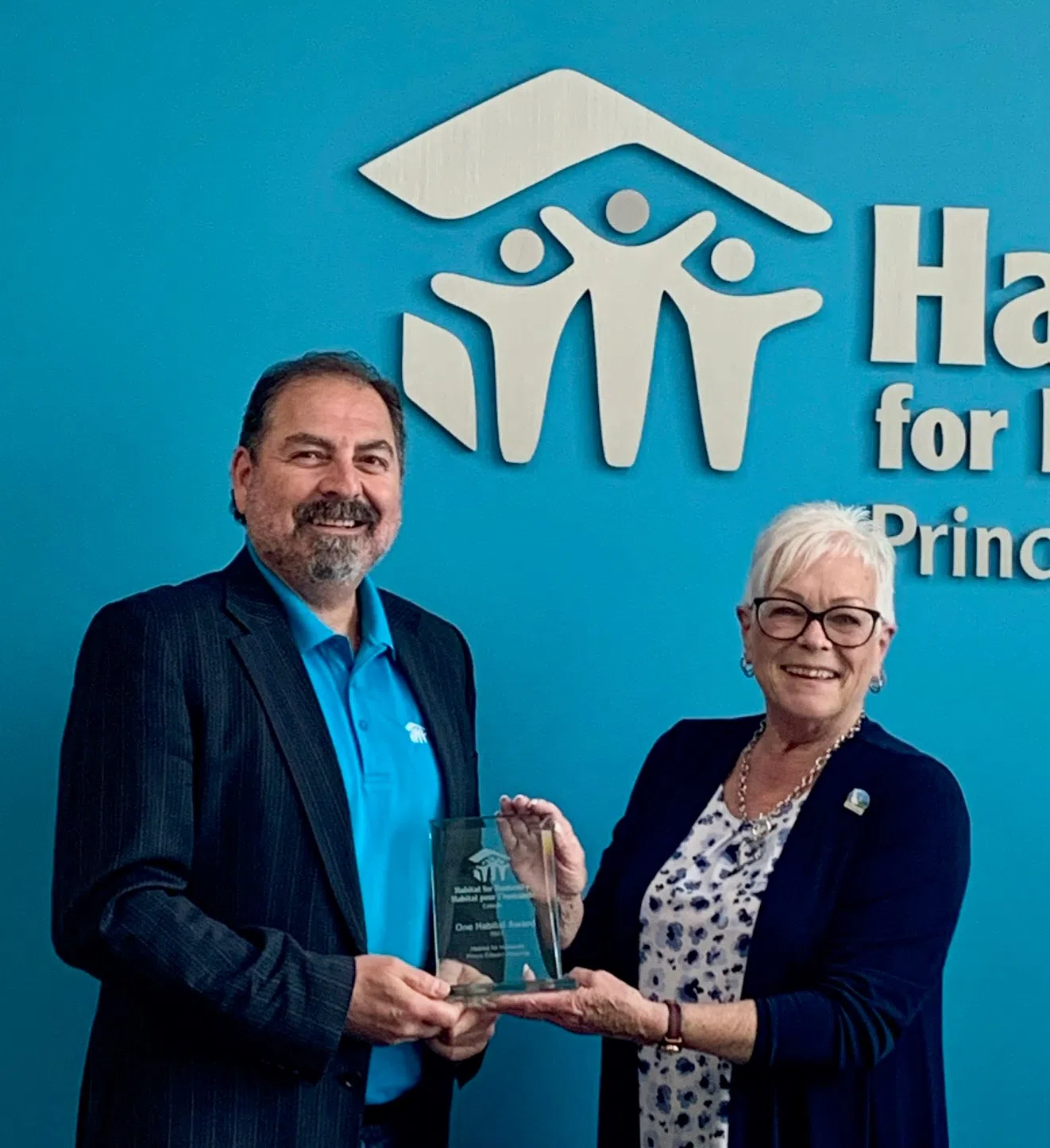 Habitat for Humanity Prince Edward-Hastings receive the One Habitat Award