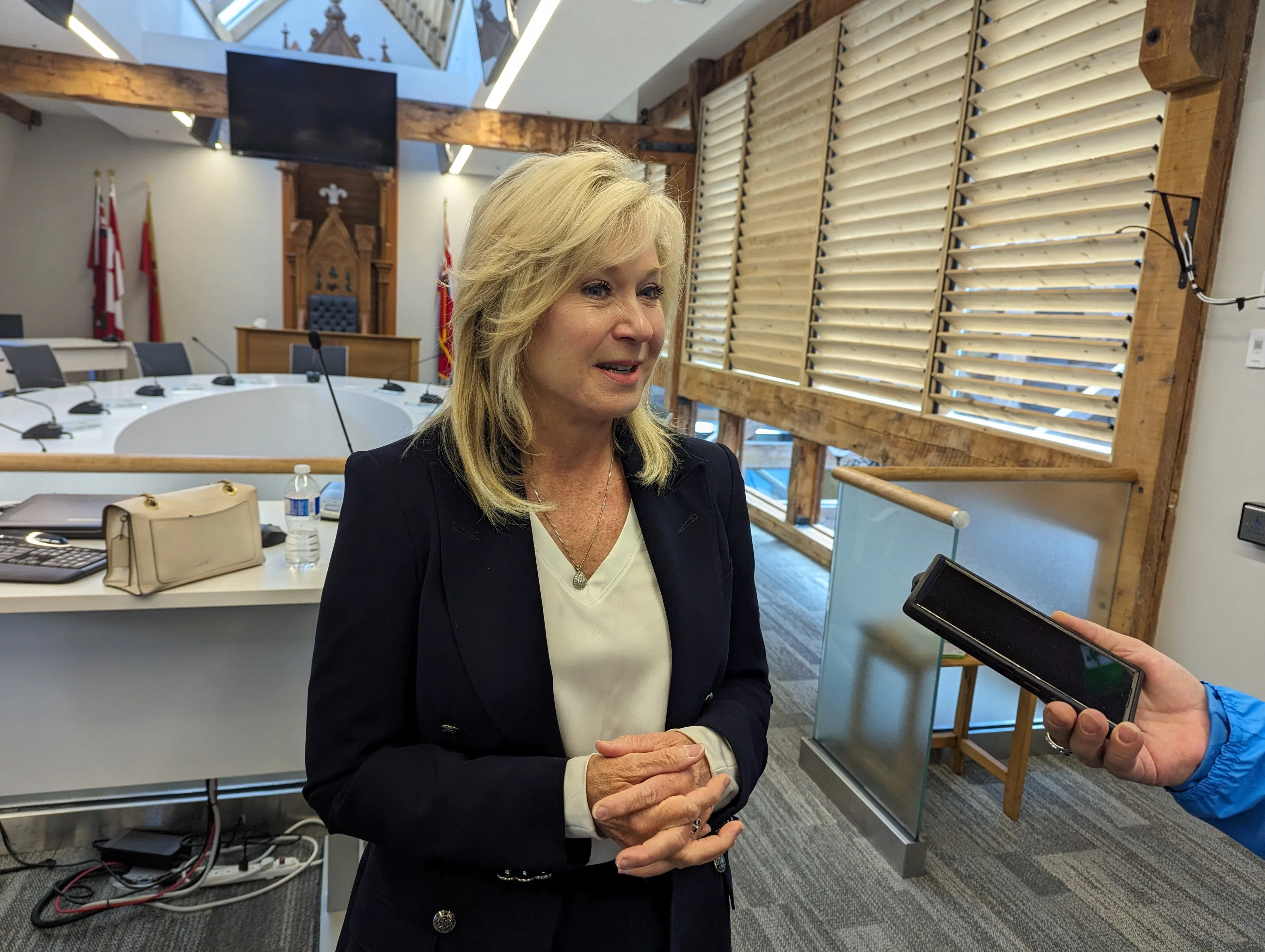 Ontario Liberal Leader Bonnie Crombie visits Belleville to discuss homelessness & opioid crisis