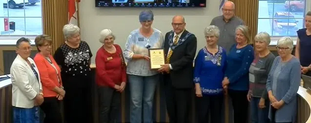 Civic award presented to Prince Edward District Women's Institute
