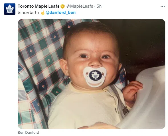 Madoc's Ben Danford A Lifelong Leafs Fan