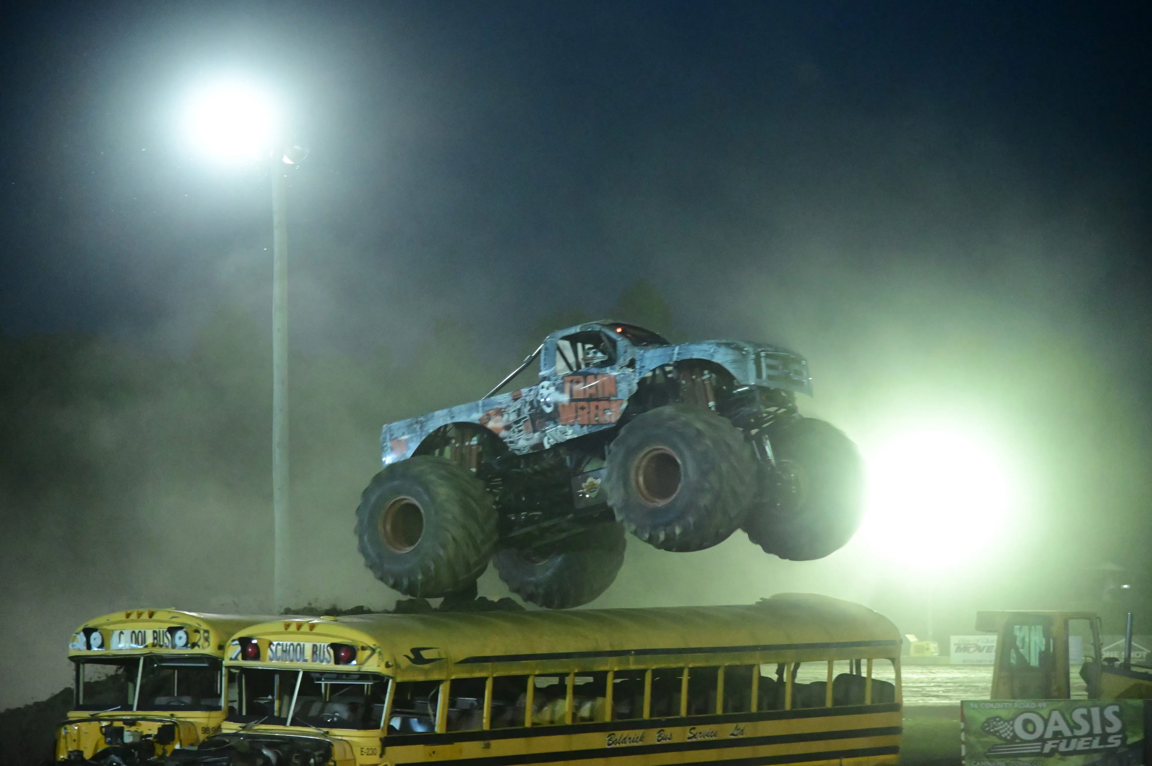 Monster trucks and a monster crowd at Brighton Speedway