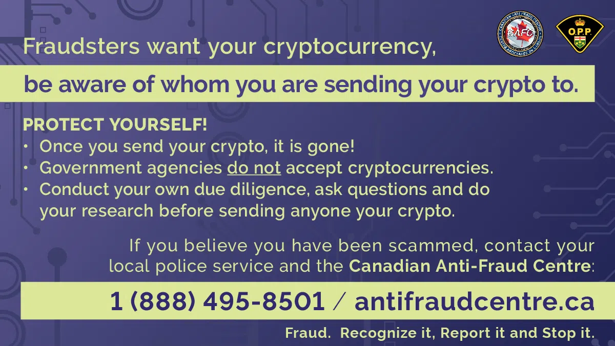 Police warning about crypto currency scam
