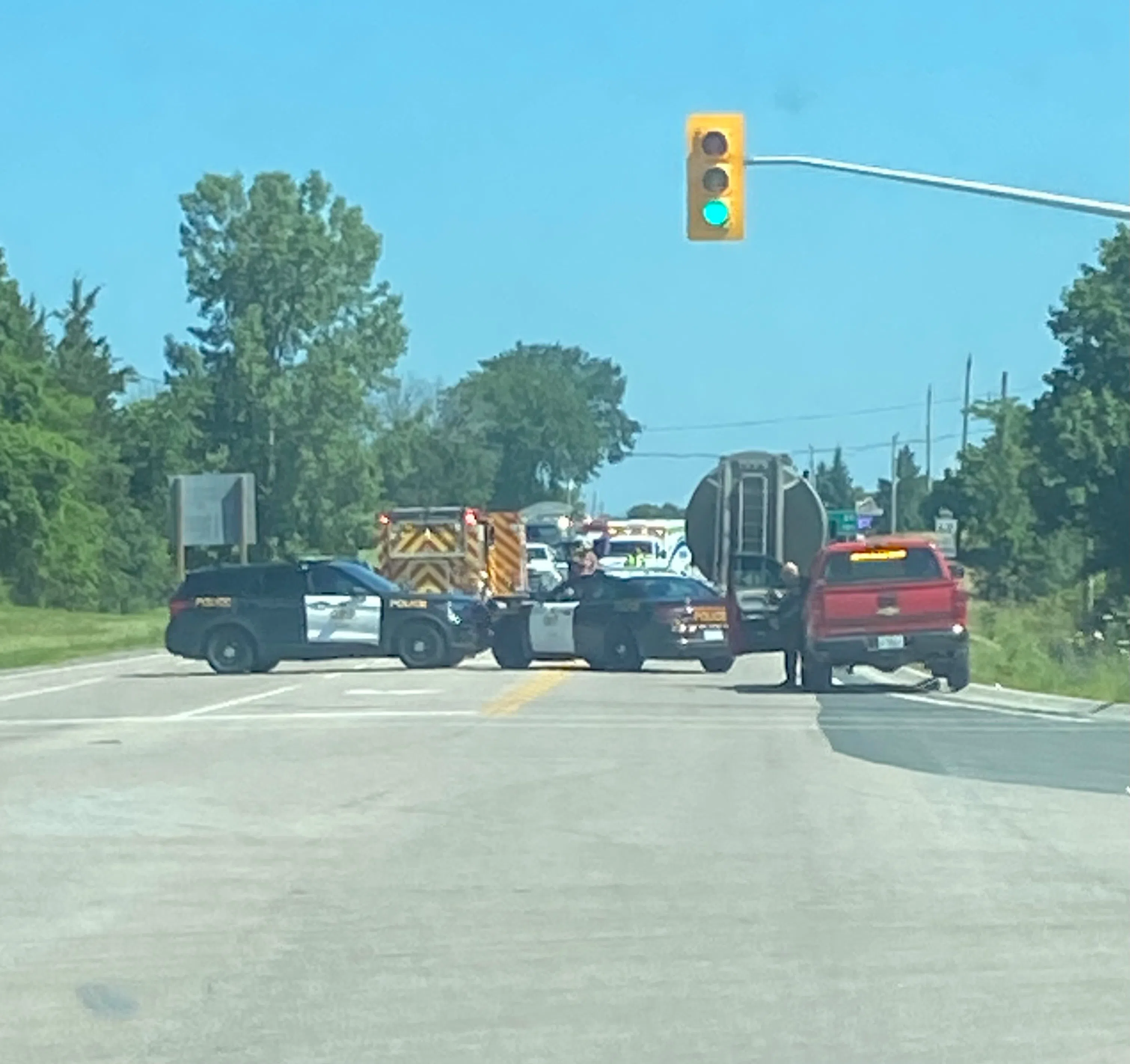 Collision on Highway 62 at Foxboro