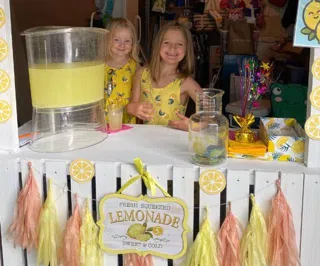 Charity lemonade stand for Hospice Care