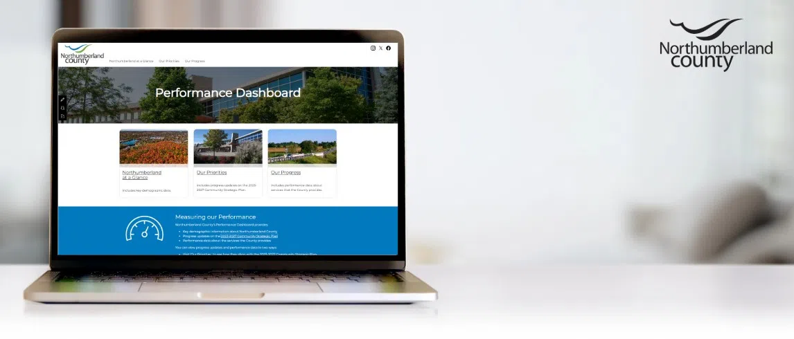 Northumberland County introduces updated navigation and new metrics for Performance Dashboard