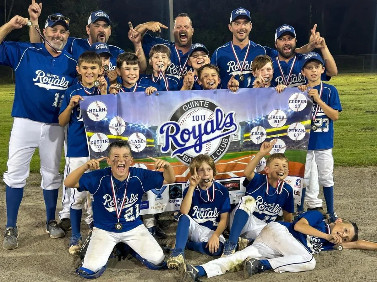 Quinte Royals 10U Baseball Team Clinches EOBA Championship Title for Second Year in a Row