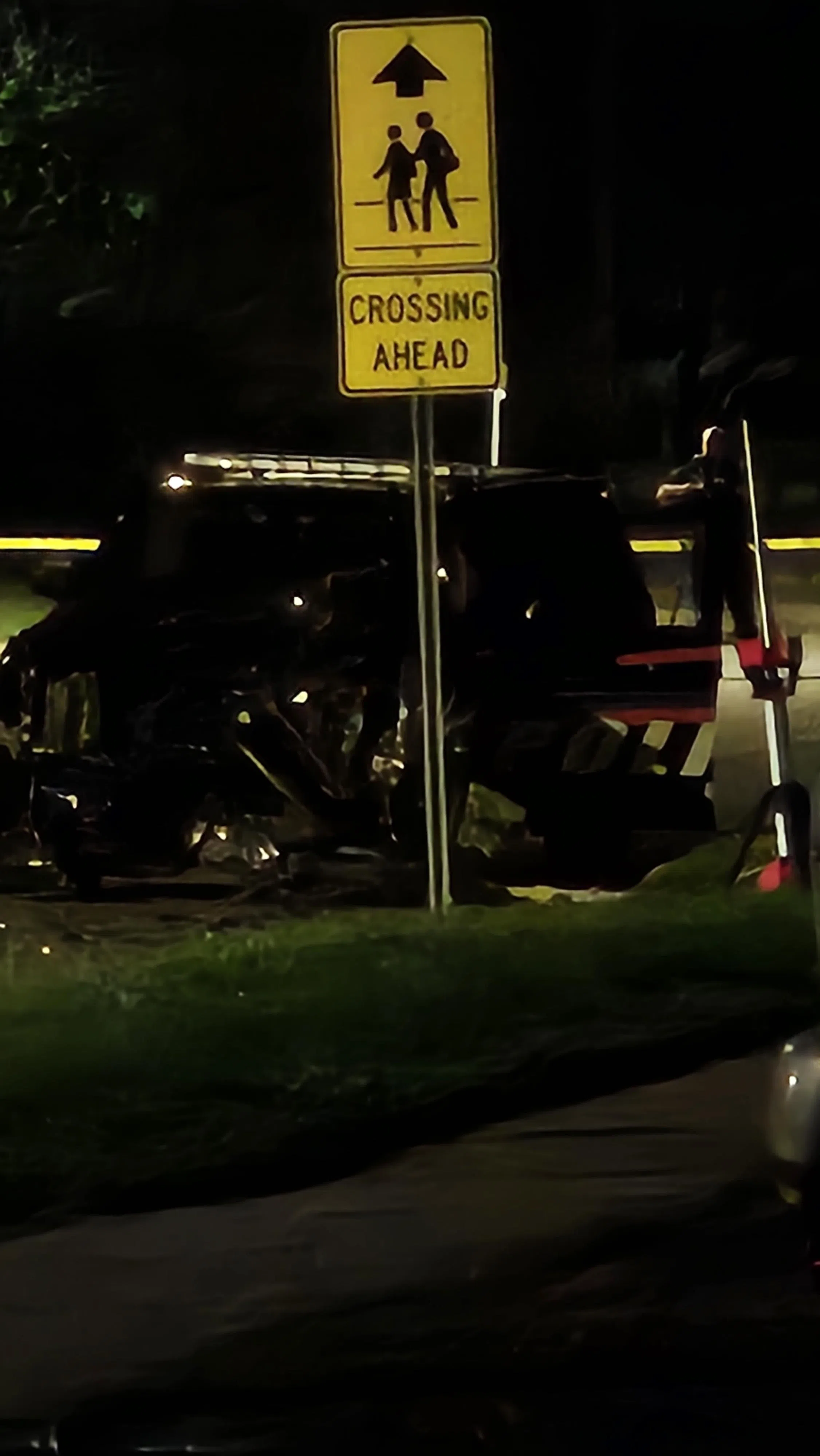 Cube van smashes police cruiser