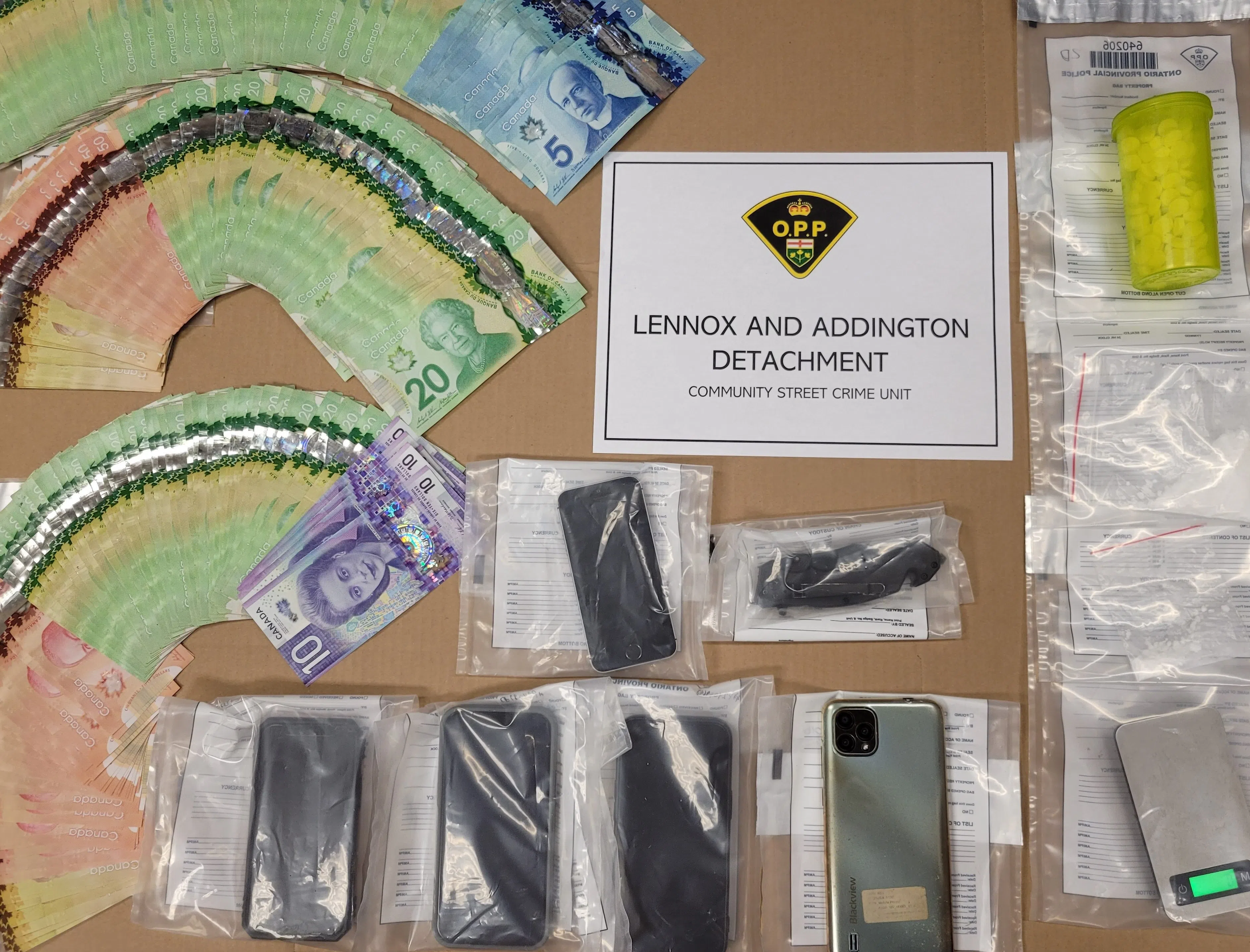 Police seize drugs and cash