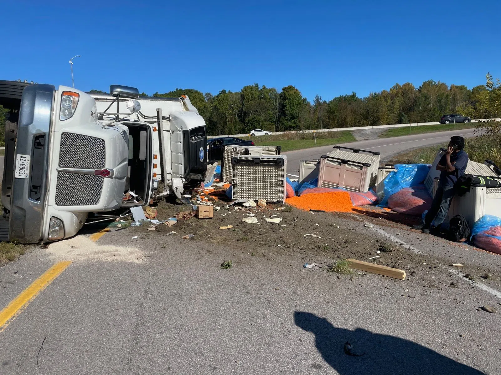 Busy day for emergency crews on Highway 401