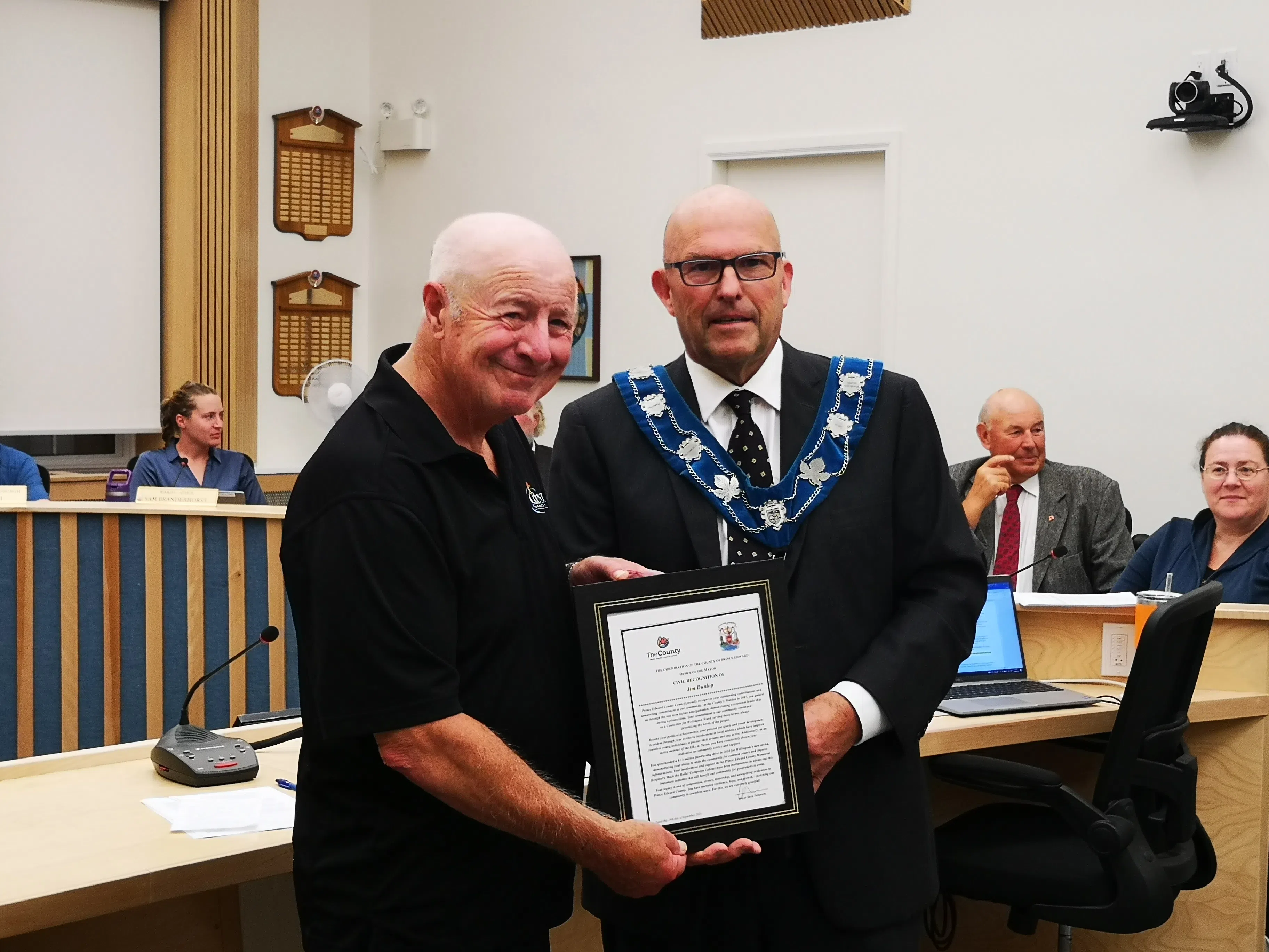 Prince Edward County honours former county warden