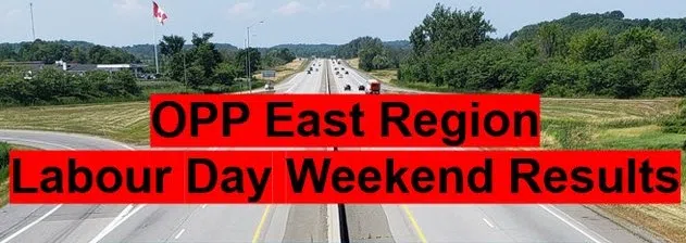 East Region OPP lay more than 1,600 charges over long weekend