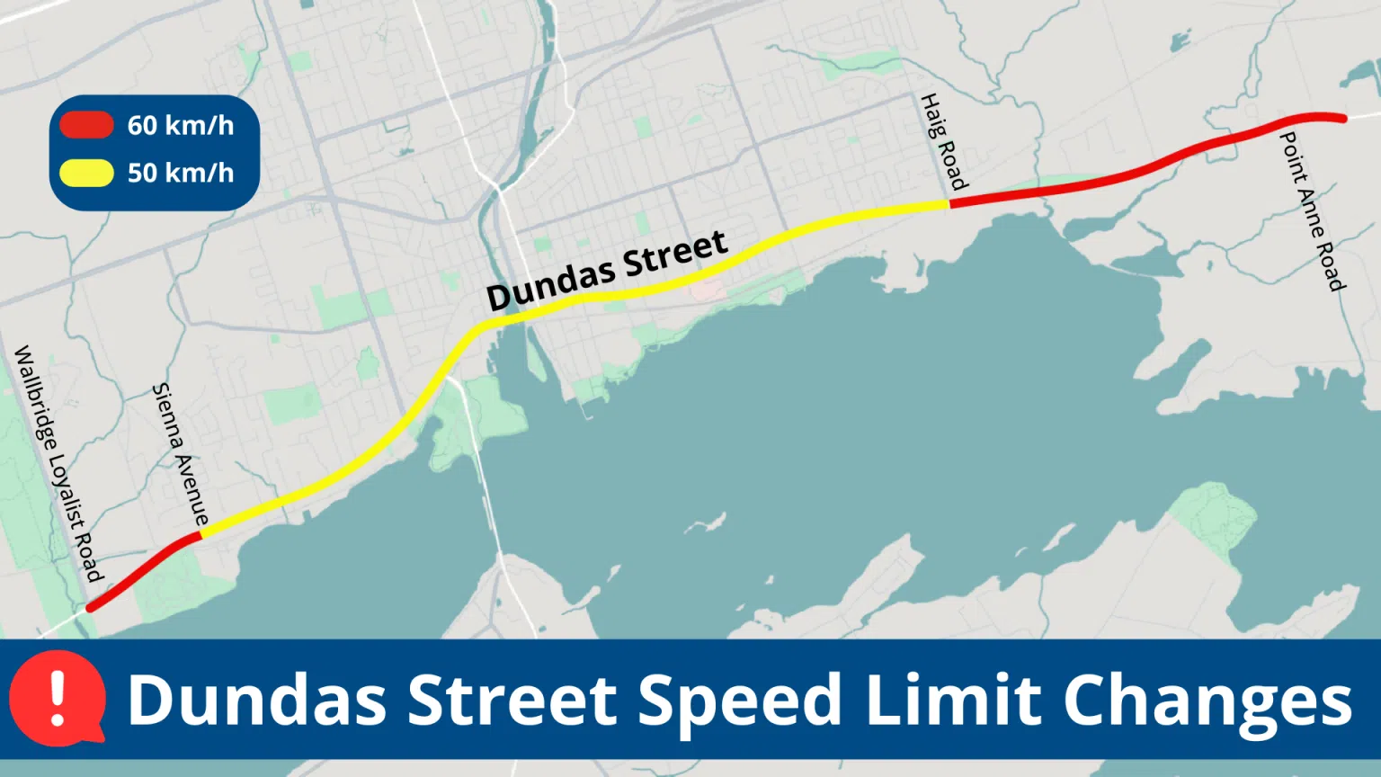 Speed limit lowered on Dundas Street Quinte News