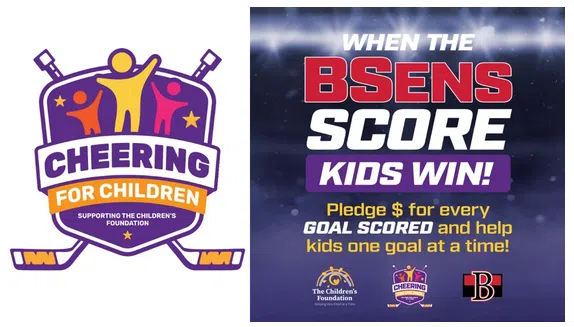 Belleville Sens and The Children's Foundation team up for Cheering for Children