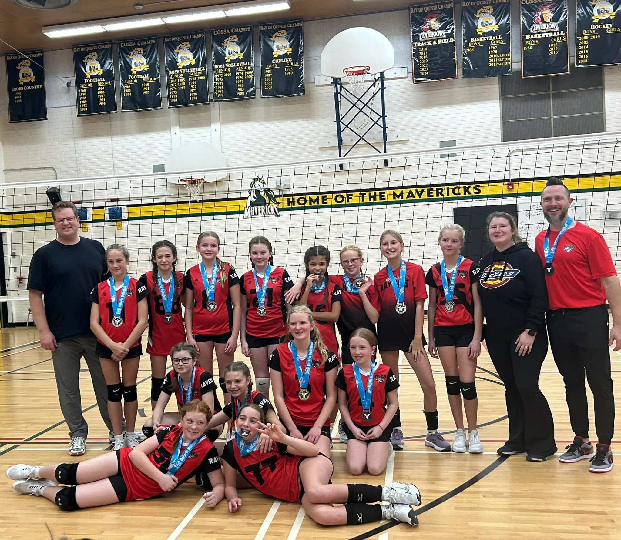 U-13 volleyball Ravens win silver