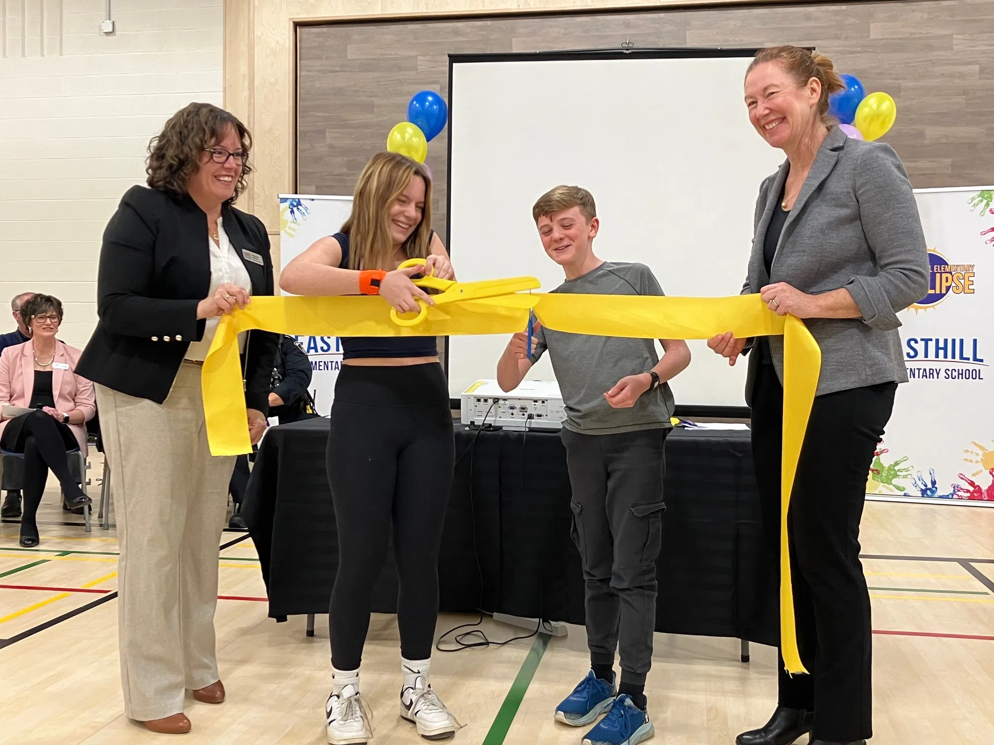 Joyful assembly at Easthill Elementary School