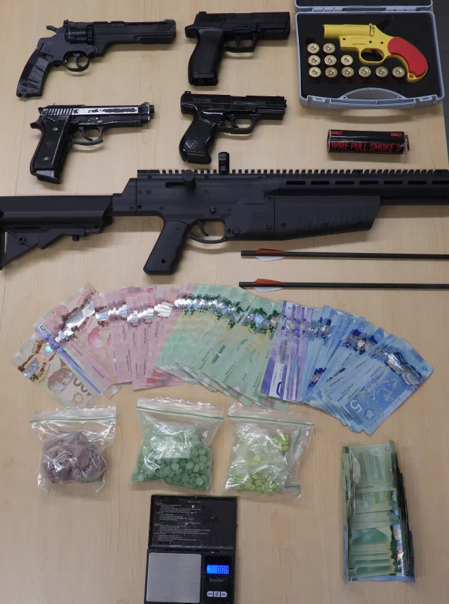 Drug and weapons bust in Belleville