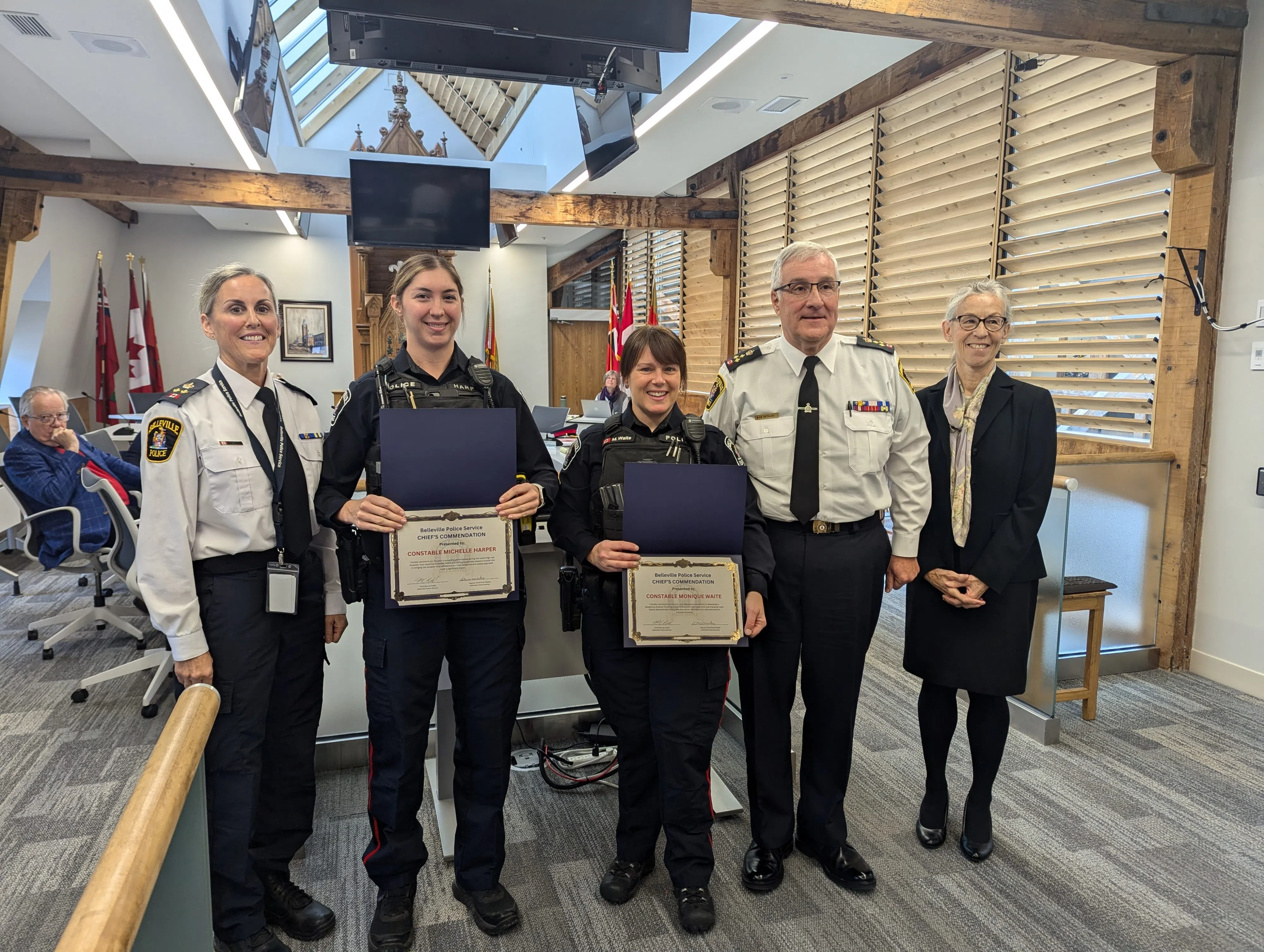 Two BPS constables commended for de-escalating dangerous situation