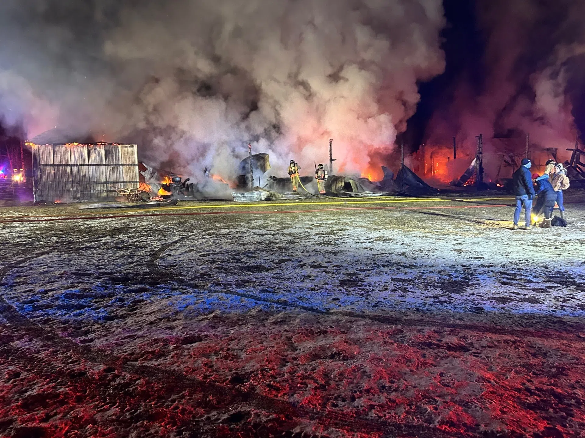 Thurlow barn fire