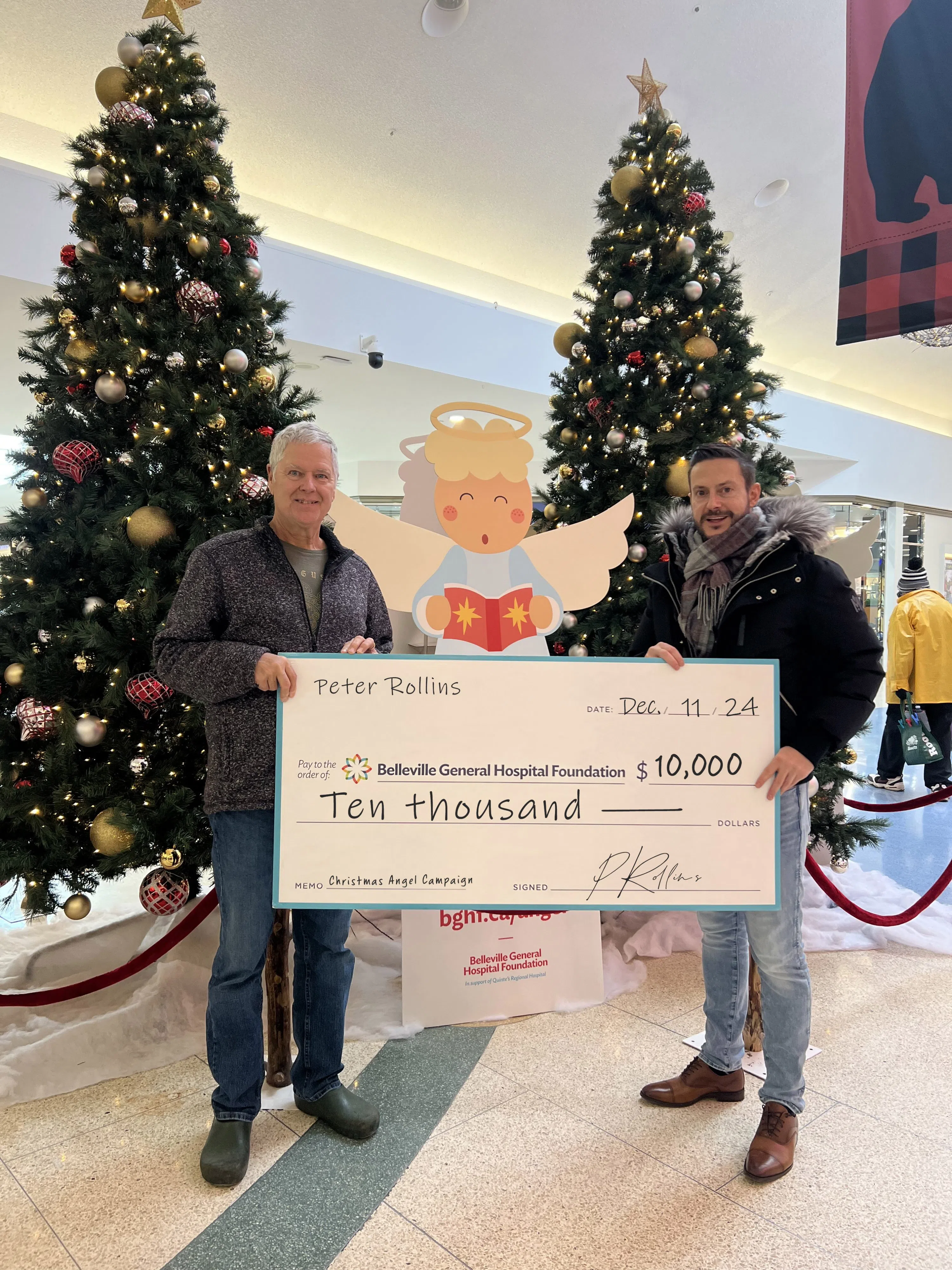 $10,000 donated to BGHF's Christmas Angel program