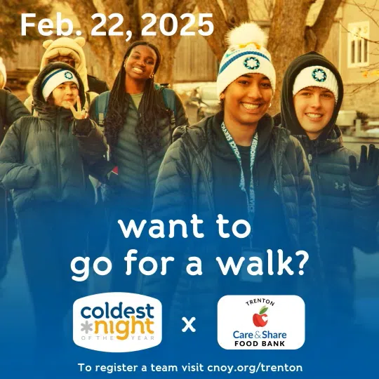 Trenton joining Coldest Night of the Year Walk