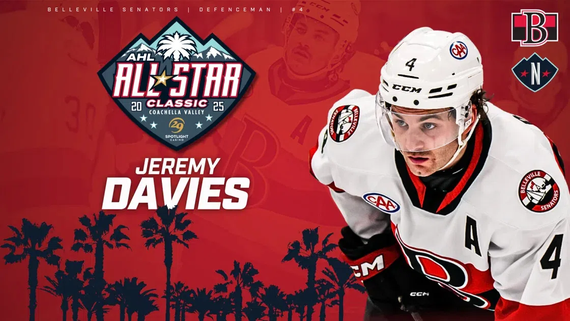 B-Sens defenceman Jeremy Davies selected to AHL All-Star game