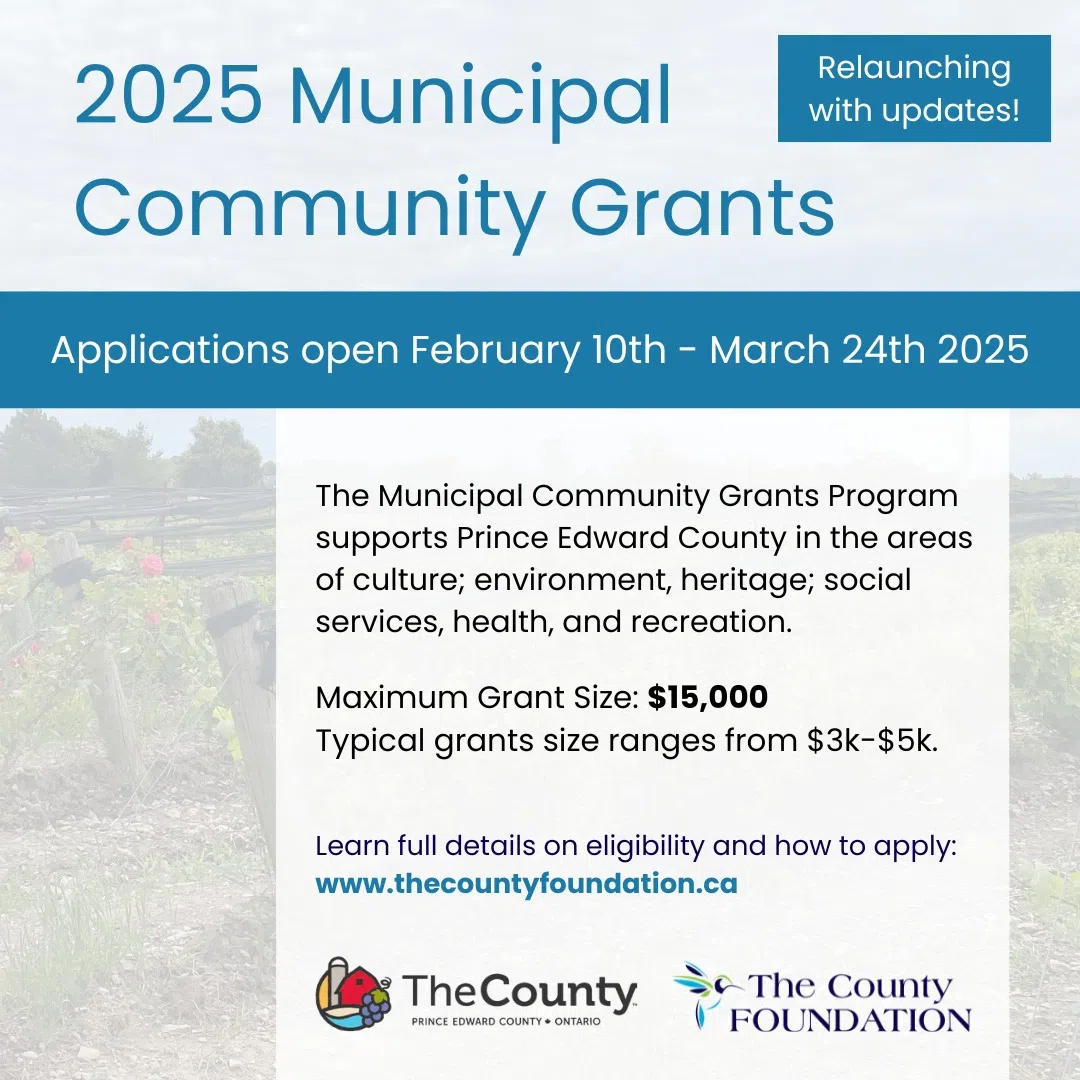 Deadline to apply for PEC Municipal Community Grants Program March 24