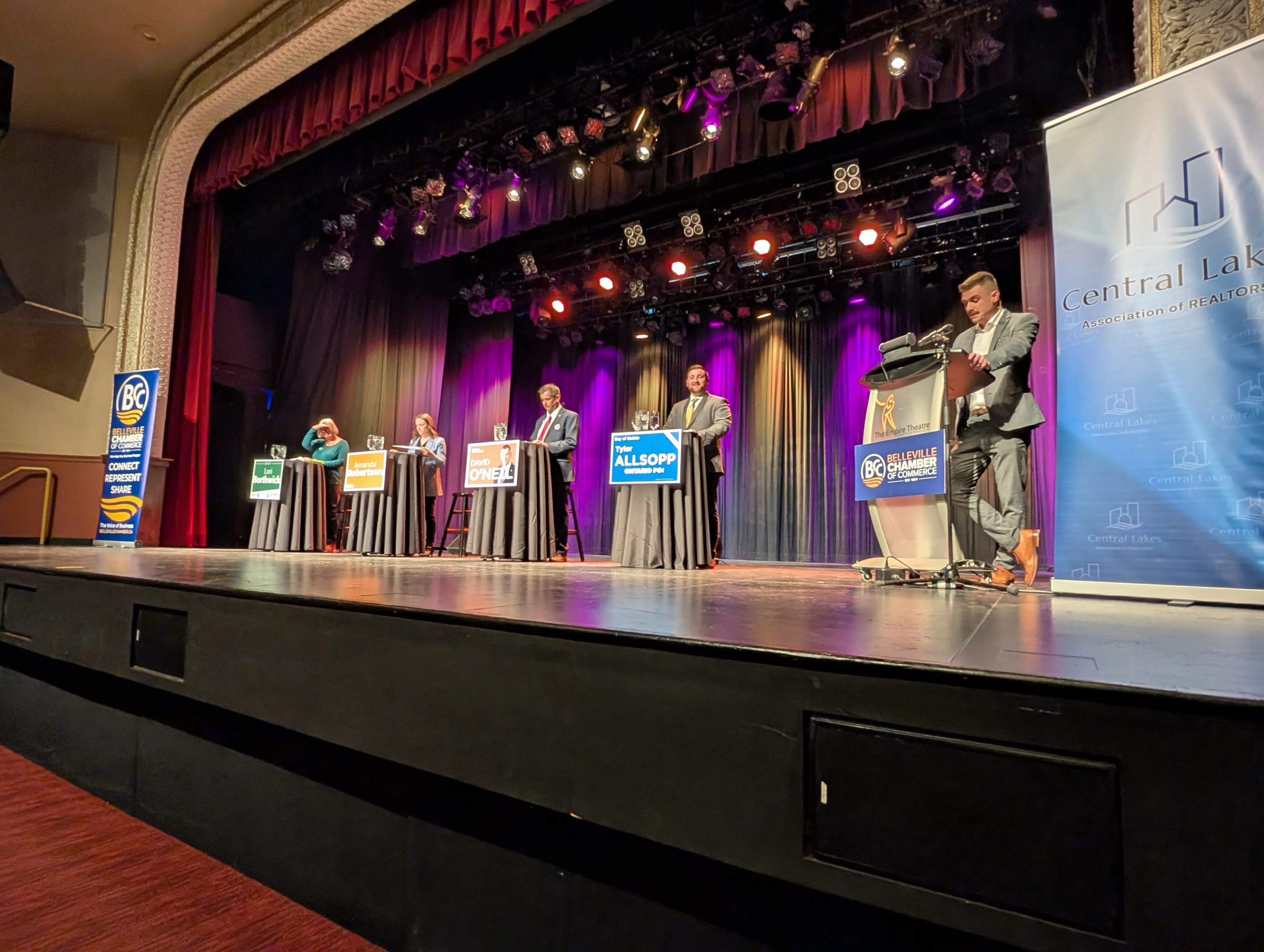 Provincial Bay of Quinte candidates debate at Empire Theatre