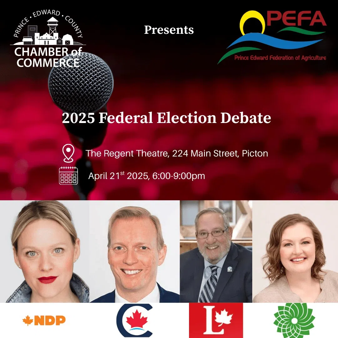 Bay of Quinte riding candidates to debate in Picton Monday night