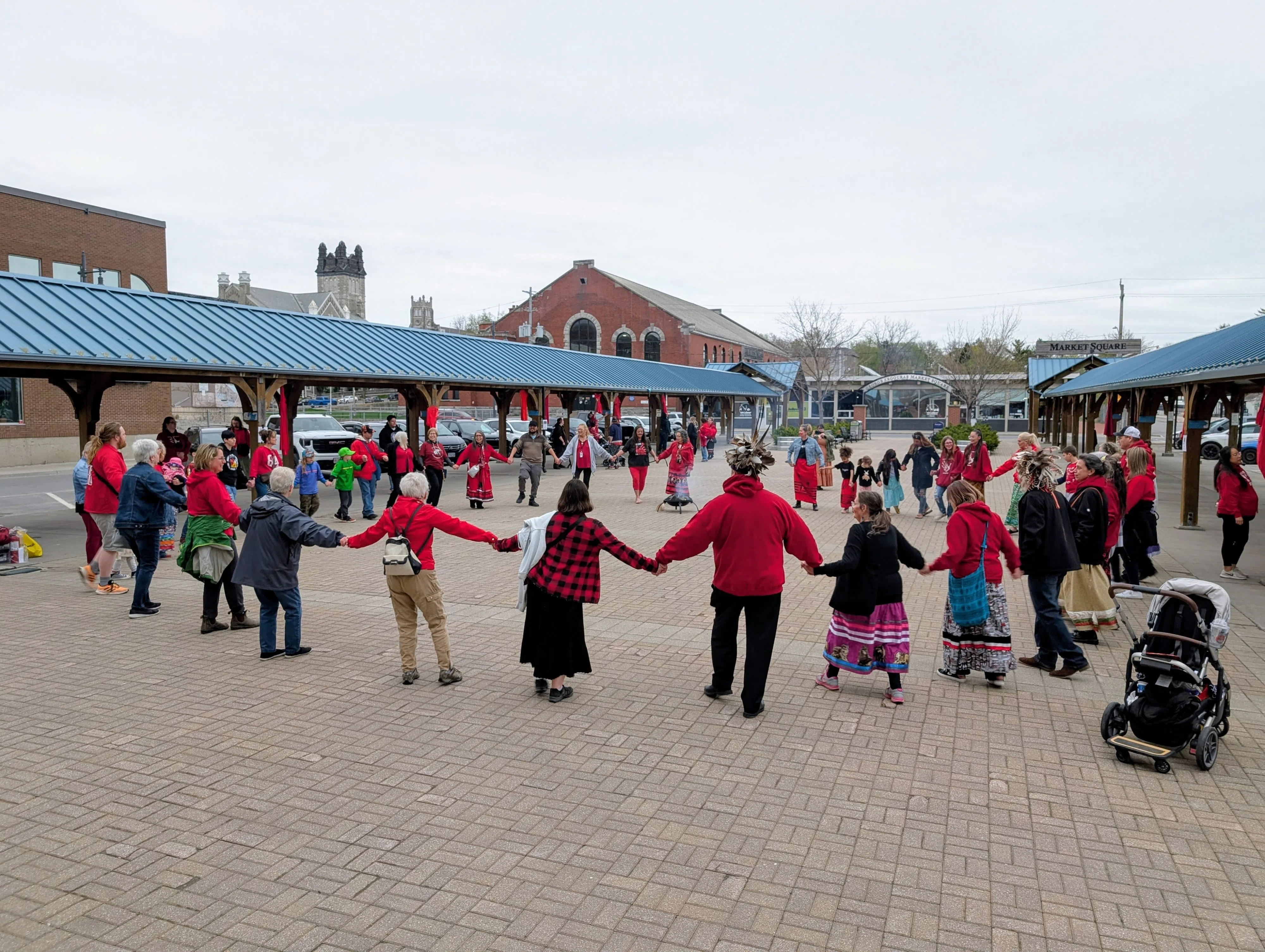 Vigil for murdered and missing Indigenous women at Market Square