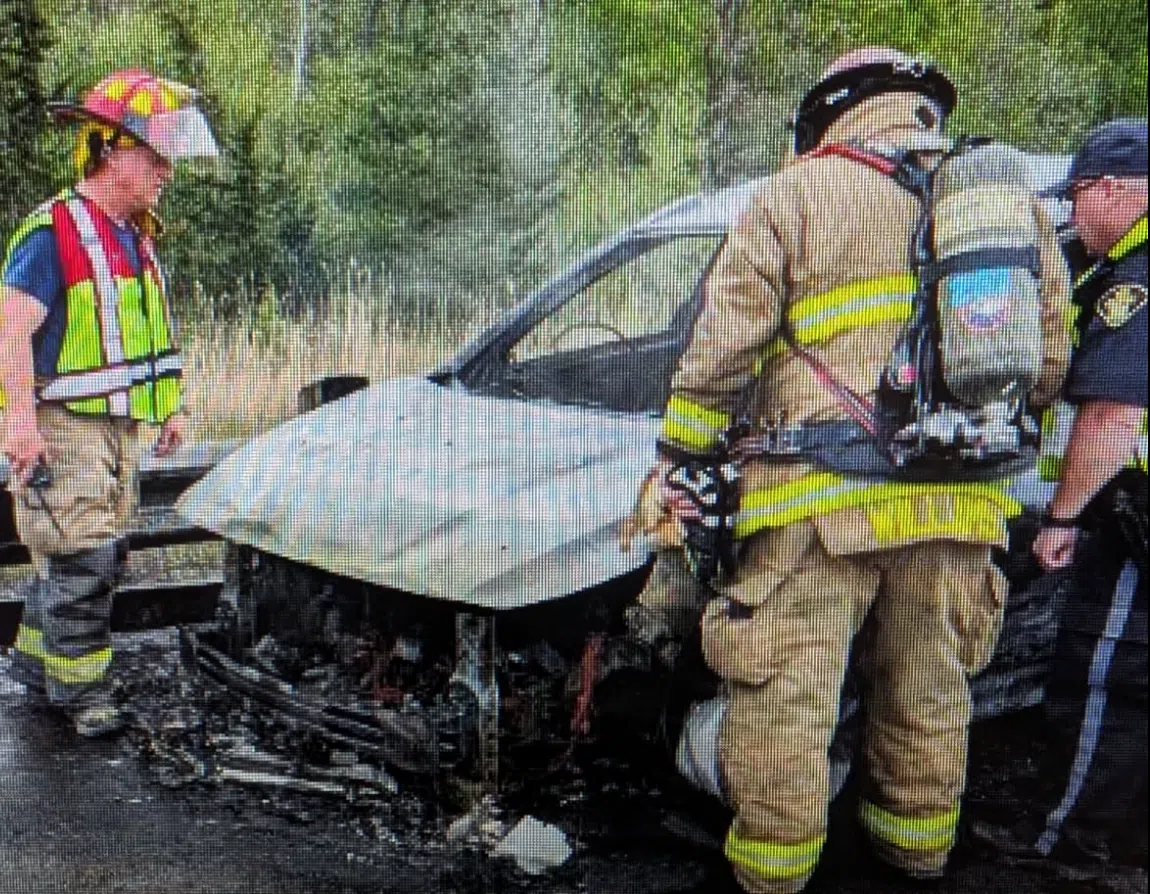 UPDATE: Vehicle stolen from Durham in 401 car fire in QW
