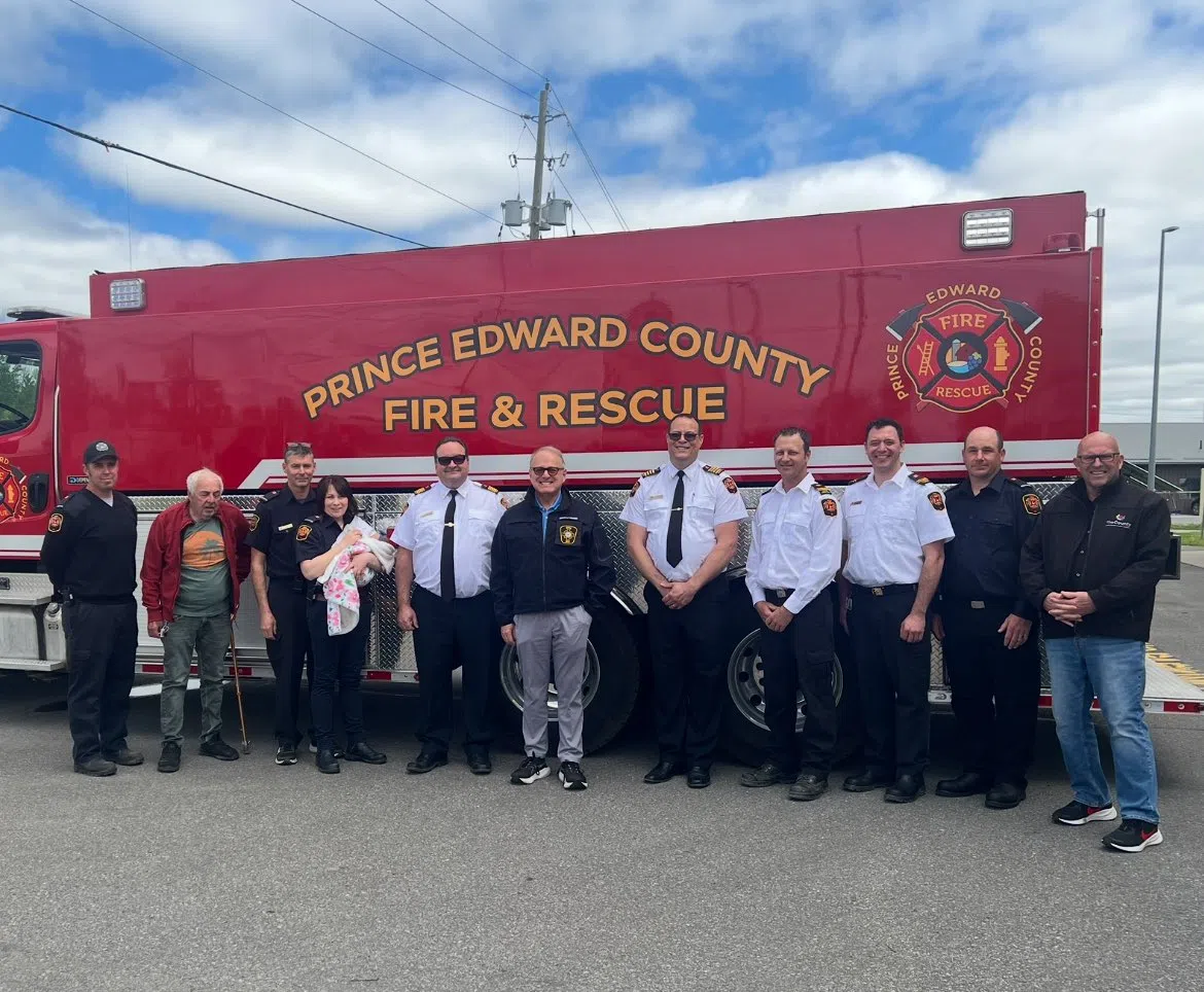 County fire department welcomes special visitor
