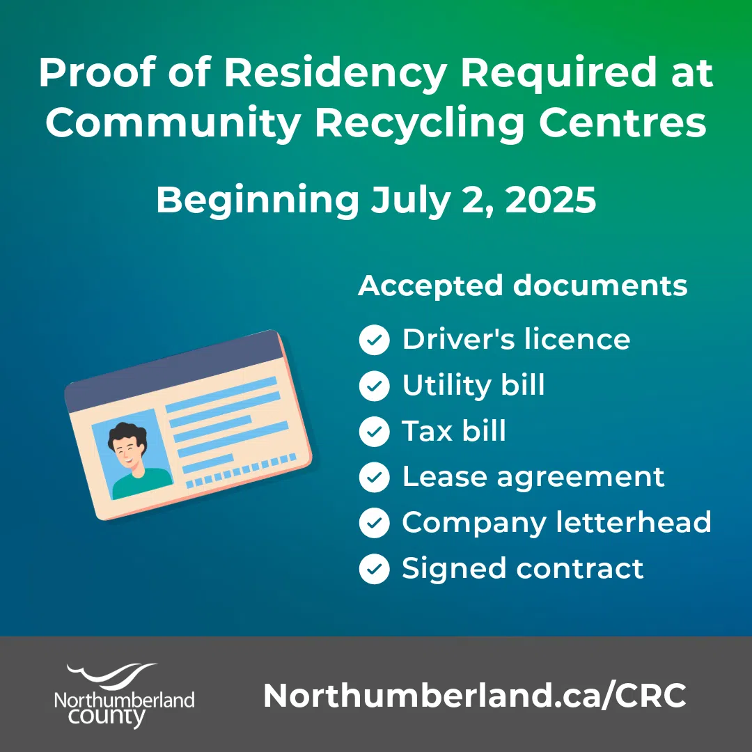 Northumberland Community Recycling Centres to require proof of local address starting July 2