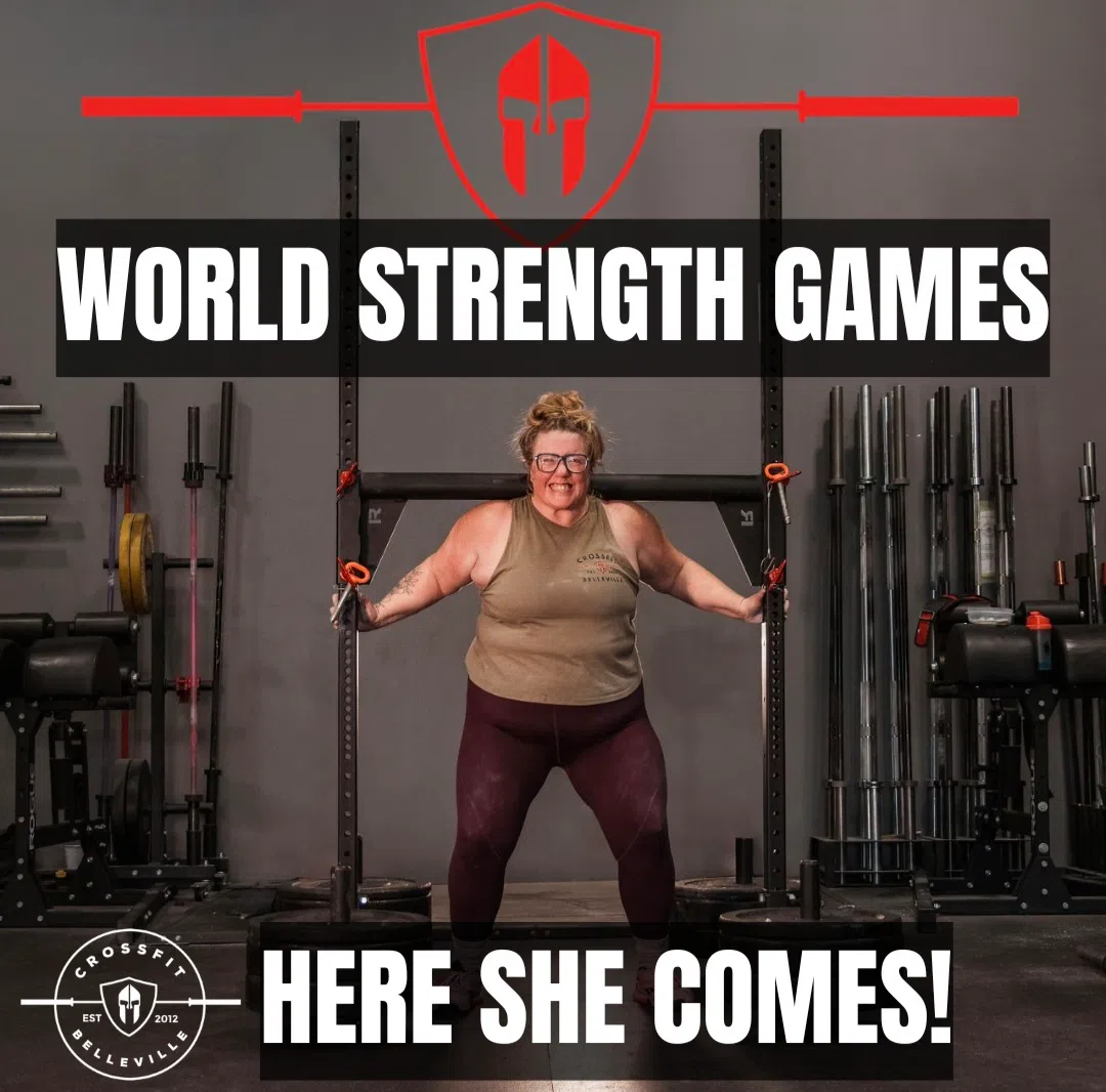 Three records broken by Belleville woman in 2025 World Strength Games