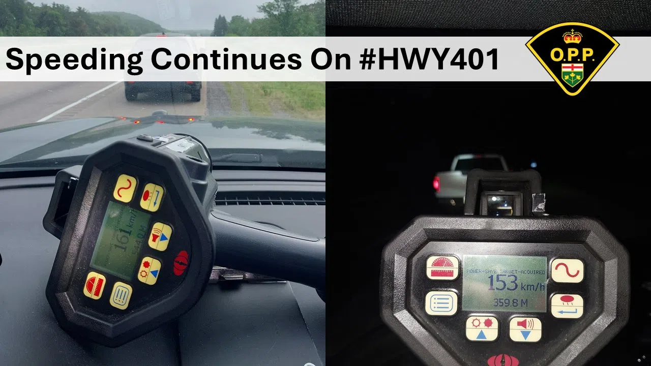 Stunt driving on Hwy 401